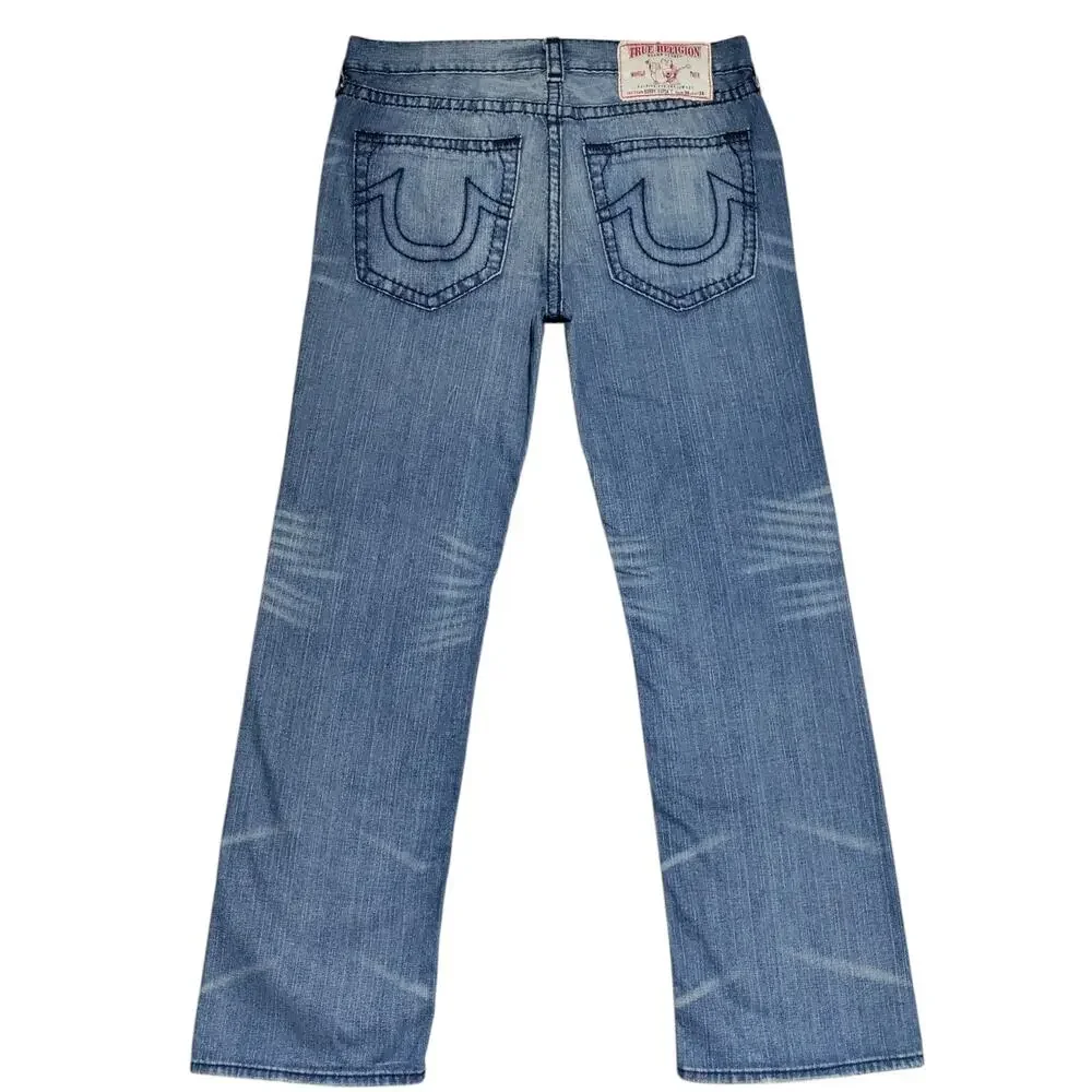 Vintage True Religion Bobby Super T Blue Denim Men’s Size 38 x‎ 34 Made In USA